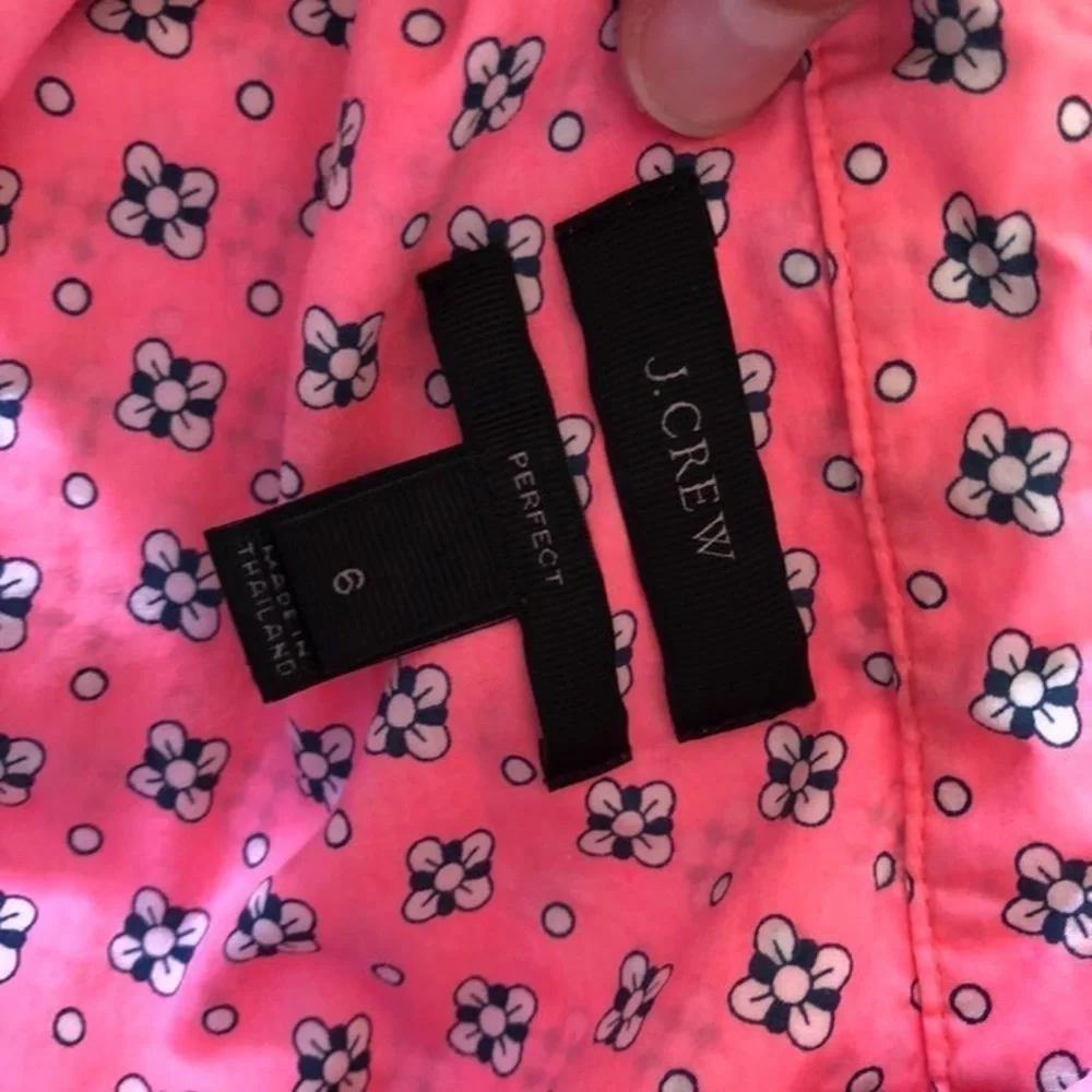 J. Crew Hot Pink Button Daisy Shirt - Picture 3 of 6